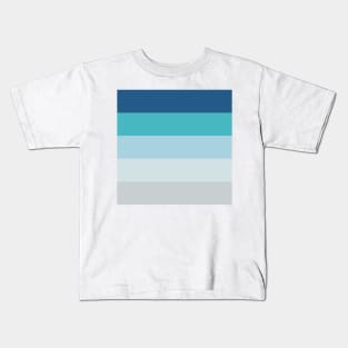 Blue color stripe Kids T-Shirt